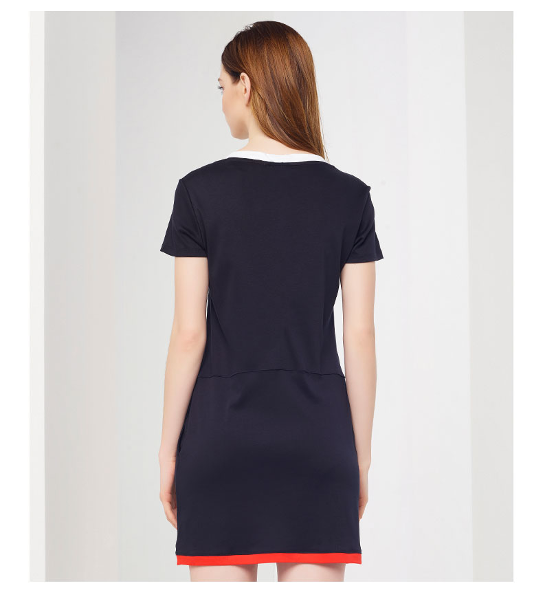 FILA Fila váy mùa hè mới ngắn tay thể thao ăn mặc giản dị váy dài nữ | F61W821314F mẫu áo thể thao nữ đẹp