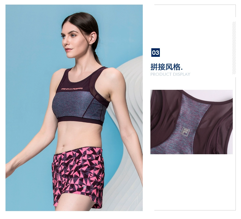 FILA Fila vòng cao với cùng một đoạn RED loạt thể thao đồ lót 2018 mùa hè mới độ ẩm wicking BRA áo tập puma
