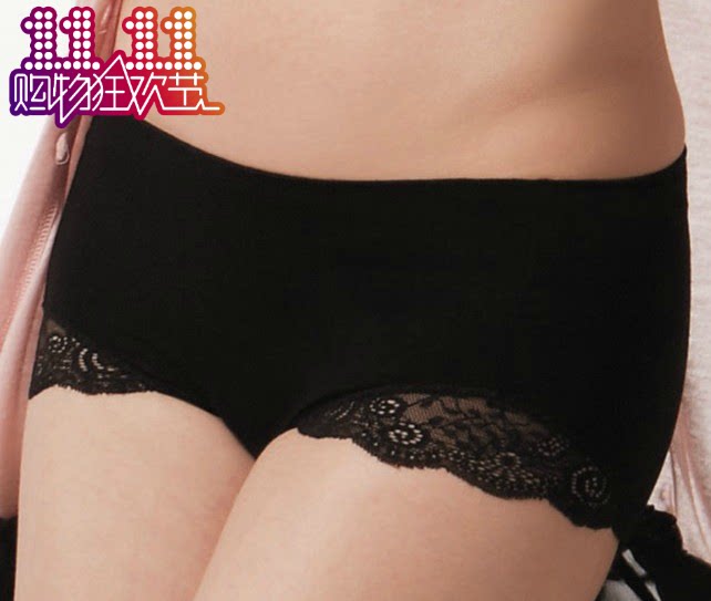 Pasi soft beads 82699E women's underwear mid-waist boxer pants women's underwear cotton pants