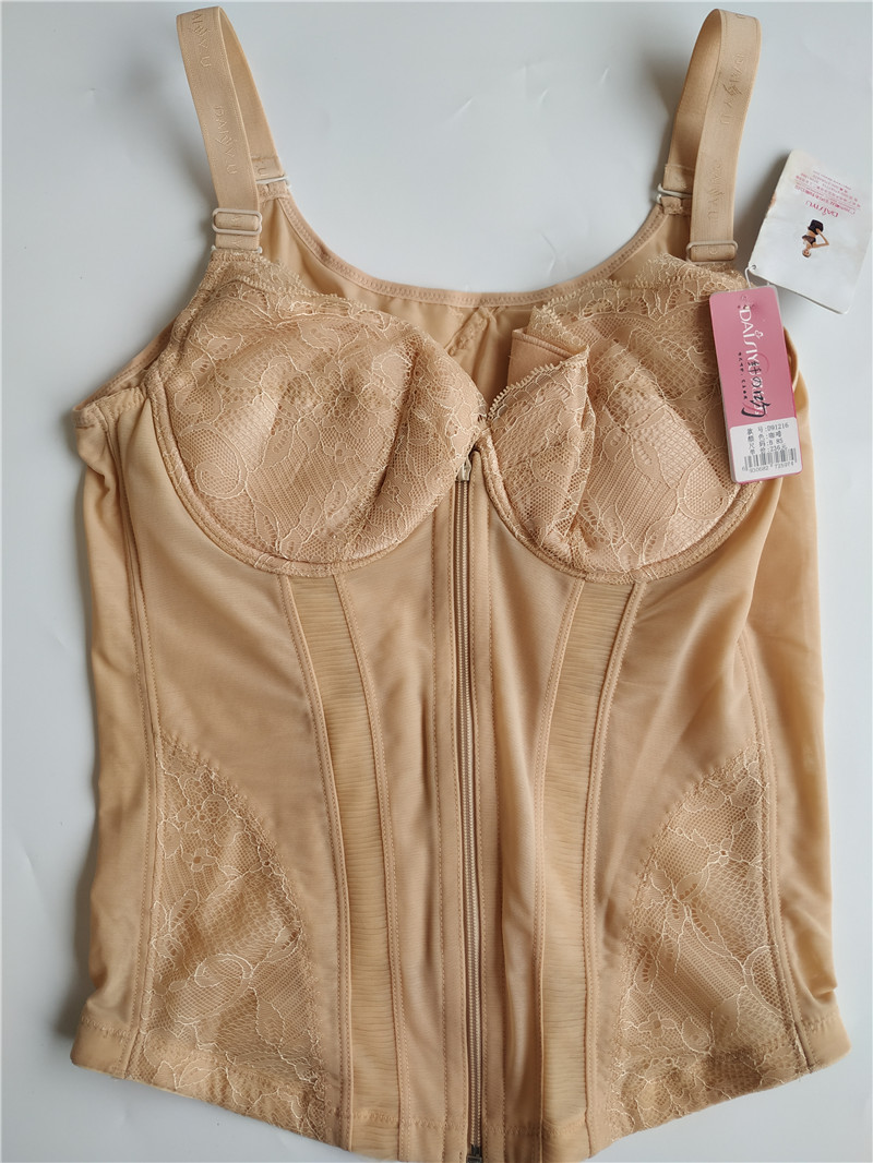 Daisi ngọc bích 3/4 cốc mỏng D91216 với cốc trên bụng corset 75-85BC thân cốc đồ lót