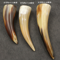 Natural white yak horn scraping massage tube hollow point stick pick-up bar upright horn tube Family Creative ornaments