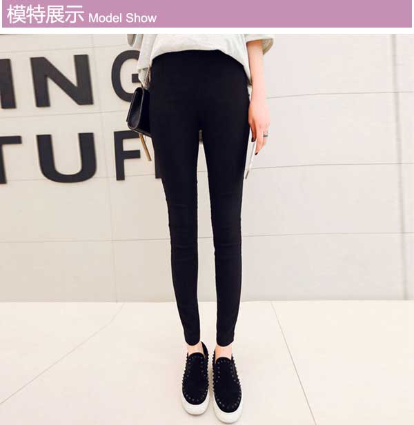 COCO size lớn cho nữ mùa đông mặc quần legging mặc quần cạp cao cạp cao Quần skinny mỏng co giãn 2018 áo khoác bomber nữ