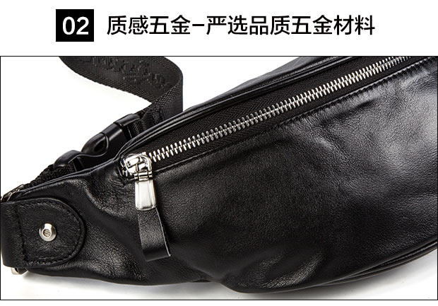 Danjue đầy đủ lớp da bò thời trang phong cách đơn giản unisex túi nhỏ thể thao và túi da giải trí mới - Túi của con người túi xách nữ