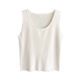 Майка топ, весенний костюм, летняя футболка без рукавов, квадратный вырез