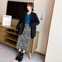 BAO WEN high waist half body dress Women 2022 spring autumn new step bag hip skirt Temperament Retro a sexy short dress