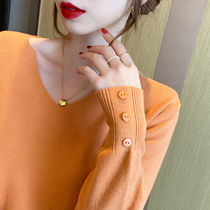 Knitwear Womens spring autumn 2022 new loose Lazy Wind sweater outside wearing thin autumn and winter Nets with long sleeves bottom blouses