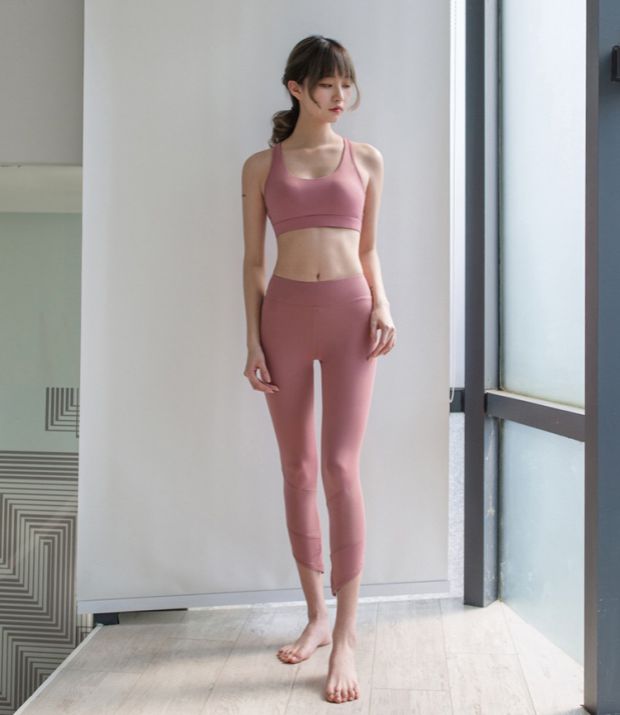 Shining & Fitness Flower Sweeping Yoga Yoga Quần Quần thể dục Thể hình PT199 - Quần thể thao quần chạy bộ nam 2 lớp