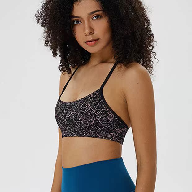 LULUTINTINT thương hiệu riêng Flow Y Bra in áo ngực yoga thể thao Hình chữ Y - Đồ lót thể thao áo tập adidas