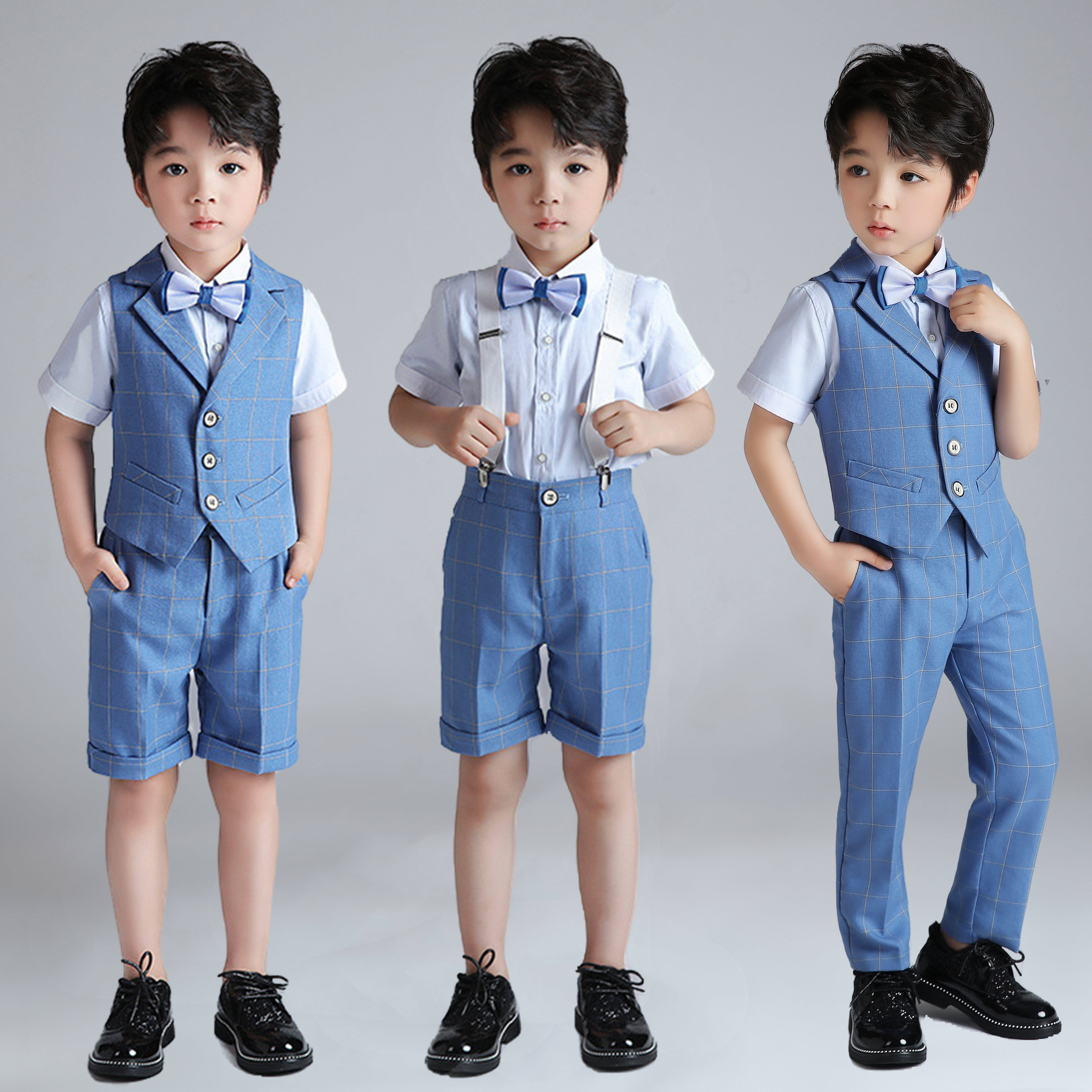 Boys' dresses, children's suits, children's performance costumes, summer boys, flower girls, weddings, piano hostess suits