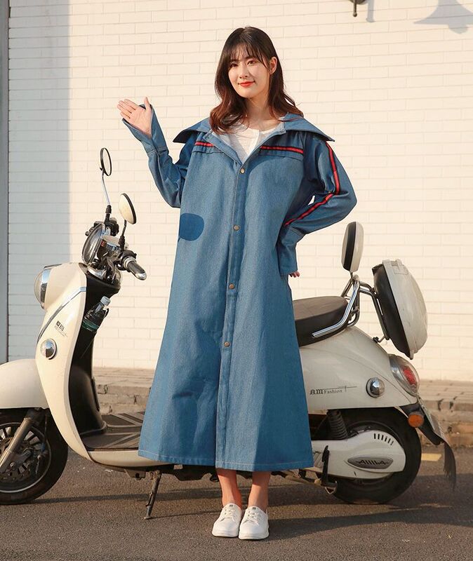 Cycling Sun Protection Clothing for Women in Summer, Electric Motorcycle Uv Protection, Pure Cotton Thickened Denim Sun Protection Shawl, Long Style