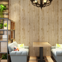 Antique wooden board wallpaper retro yellow wood grain restaurant restaurant background wallpaper tatami tea room ceiling topping top