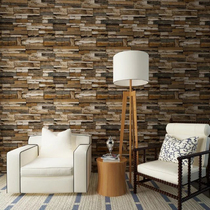 3d brown brick wallpaper Antique brick brick wallpaper Chinese restaurant hotel background wall retro bar