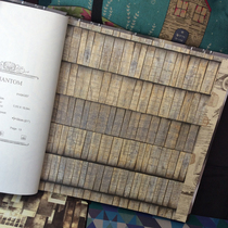 Time Walking Nordic wood grain wallpaper Stereo retro small wood slats Wooden Boards Book Room Background Wall Bar KTV Wall Paper