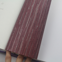 Black linen grass wallpaper Premium linen gray linen pattern thickened deep embossed solid color wallpaper Engineering specials