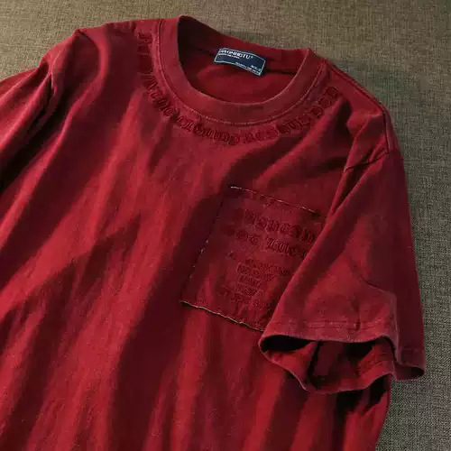 «Восстание» 24SS TIDE BRAND Summer American Street Brother -стиль тяжелый вышитый короткометражный короткокласс