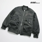 Ретро бейсбольная форма с молнией, демисезонная куртка, пуховик, в американском стиле, с вышивкой, оверсайз, увеличенная толщина