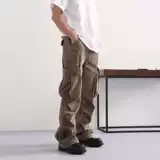 Ретро джинсы, парашютист для отдыха, штаны, в американском стиле, свободный прямой крой