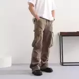 Ретро джинсы, парашютист для отдыха, штаны, в американском стиле, свободный прямой крой