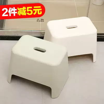 Creative simple bathroom household non-slip children's stool plastic shoe change bench Children's hand washing low stool Plastic stool