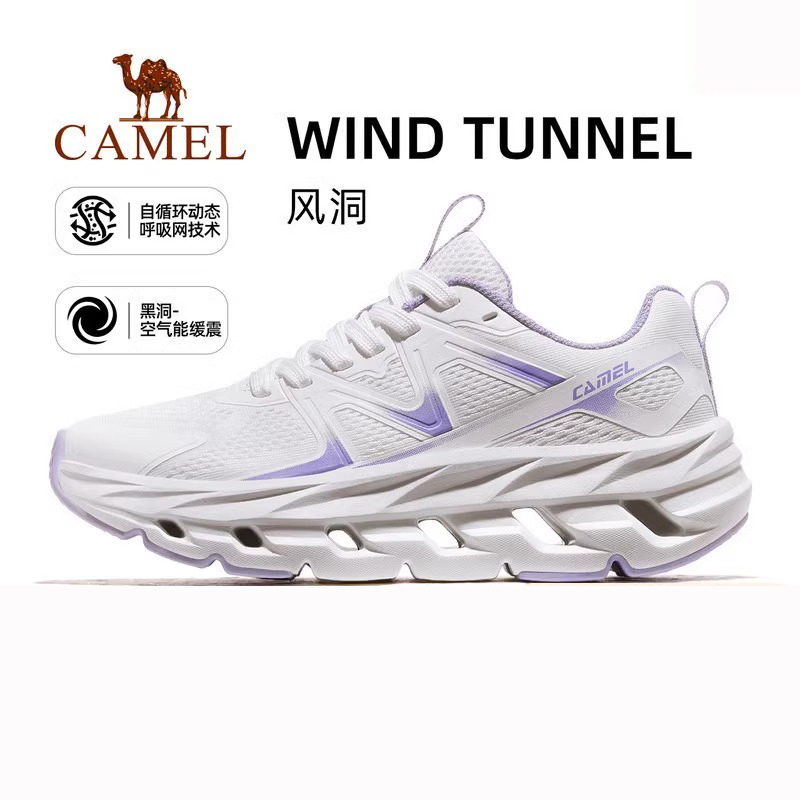 [Not for Sale] [Wind Tunnel] Camel Sports Shoes for Women, New Spring Model, Breathable Running Shoes, Thick-Soled, Lightweight