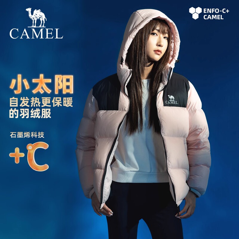 [Non-Selling Product] [Little Sun] Outdoor down Jacket, Winter Style, Thickeneded Warm Bread Jacket for Men and Women, Water-Repellent