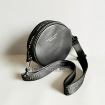 (First layer cowhide-factory export inventory clearance) simple round small shoulder bag shoulder bag leather women