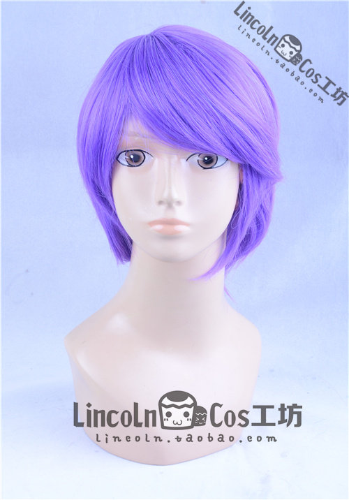 Gay purple high temperature silk face COS wig Tokyo ghoul Yueshanxi cosplay wig special offer