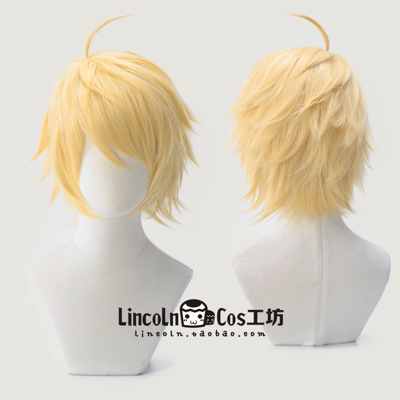 LINCOLN Spot Fate Grand Order Arthur Pandlagon old sword COS wig gold-Taobao