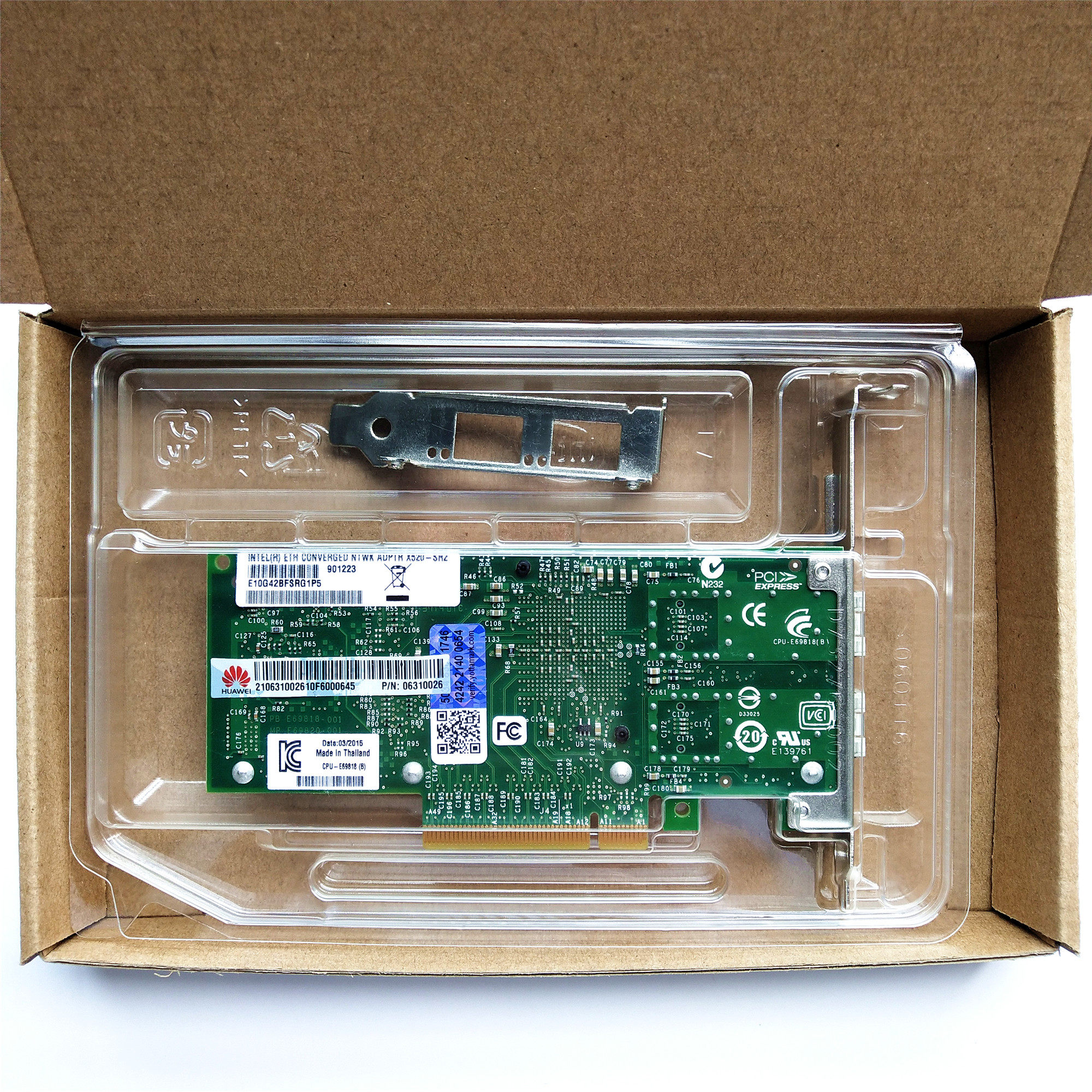 Original x520-sr2 e10g42bfsrg1p5 06310026 10g Dual port tengabit card