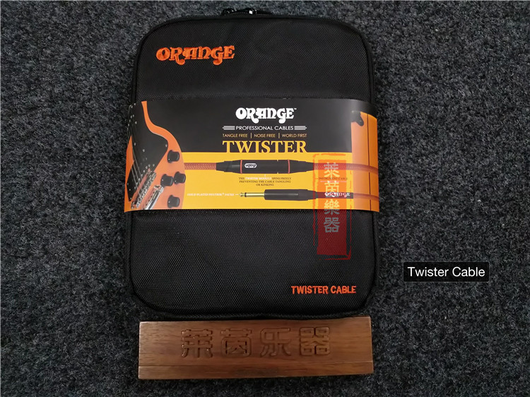 (Rheinland Instruments)Orange Orange electric guitar bass Folk acoustic guitar cable does not tie a knot 6 meters