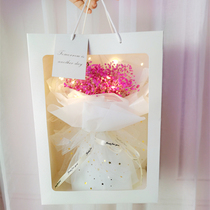 Gypsophila natural small bouquet ins Net Red birthday gift girlfriends send teachers with lights real flowers forever flowers