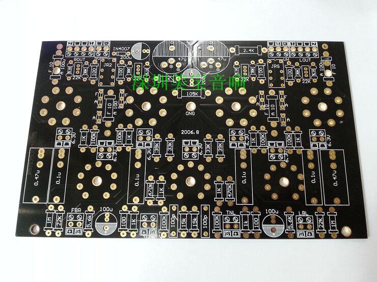 EL34 circuit board double track push 2 4mm gold plated