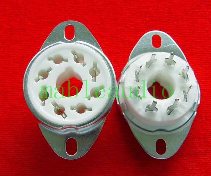 8 foot electronic pipe seat ceramic gilded foot GZC8-Y-7 for KT88 6550 EL34 6P6P 6V6