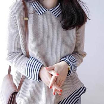 Knitted Bottoming Shirt for Women, Spring, Autumn and Winter 2024 New Design, Western Style, Age-Reducing Inner Sweater Top