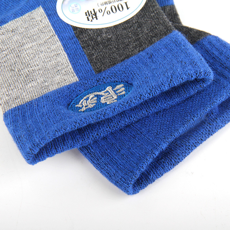 Quần thể thao nam Vớ Langsha Cotton 100% Cotton Trung bình Ống khử mùi thoáng khí Thanh niên kháng khuẩn Mùa đông dày vớ nam chất lượng cao