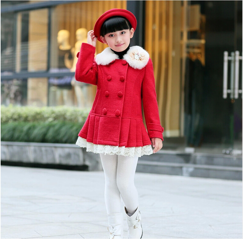 Manteau pour fille en laine - Ref 2162458 Image 13