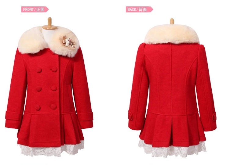 Manteau pour fille en laine - Ref 2162458 Image 23