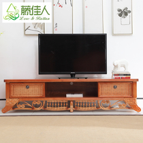Rattan Beauty Rattan TV Cabinet Base Cabinet 1 8m Desktop TV Cabinet 2m Locker Long Hall Cabinet Rattan Furniture HT
