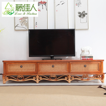 Rattan Beauty Rattan TV Cabinet Base Cabinet 1 6m Desktop TV Cabinet 1 8m Locker Long Hall Cabinet Rattan Furniture HT