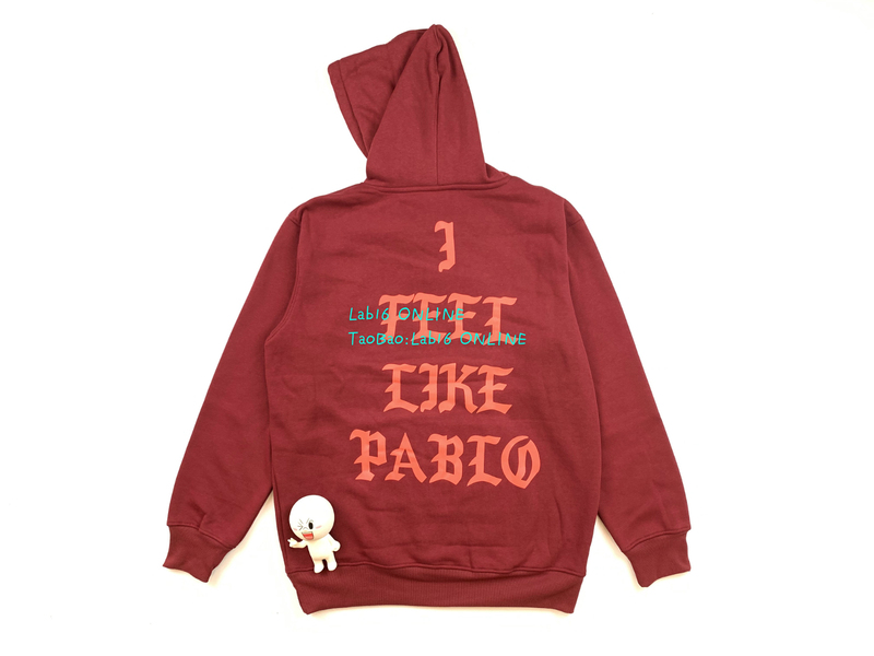 [Domestic Stock] Kanye West Pablo Hoodie Sweatshirt First Edition Red Limited Edition