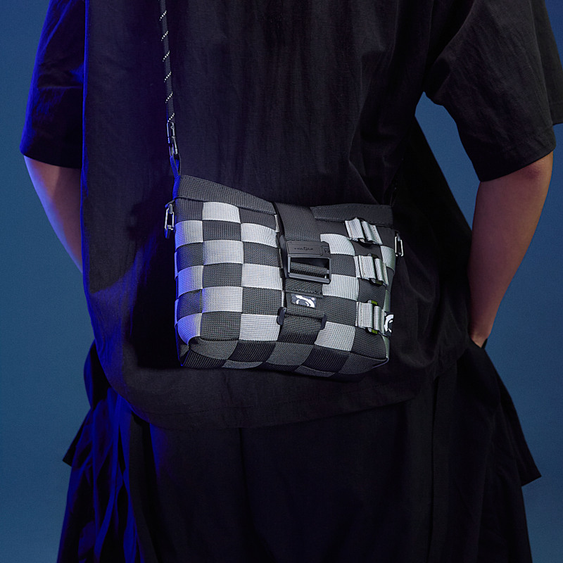 【Overclocking Roaming】Sc-Mini Out “Linglong” Small Woven Outer Cover Flat Checkered Daily Bag 【Overclocking Roaming】Sc-Mini Out “Linglong” Small Woven Outer Cover Flat Checkered Daily Bag