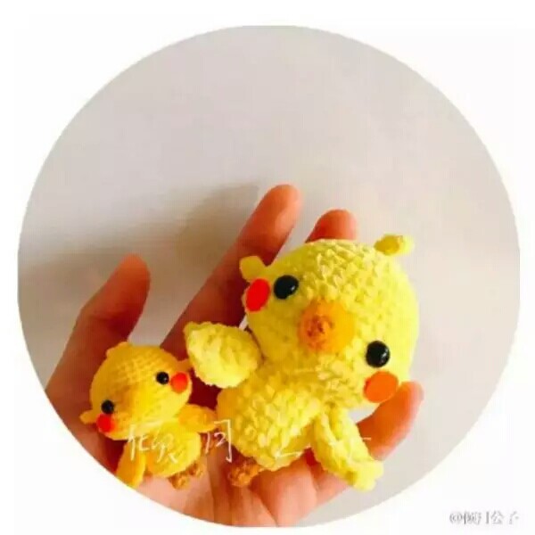 Crochet Doll DIY Qingyue Gongzi Little Honey Version Eggshell Chicken Little Yellow Chicken Electronic Tutorial Diagram