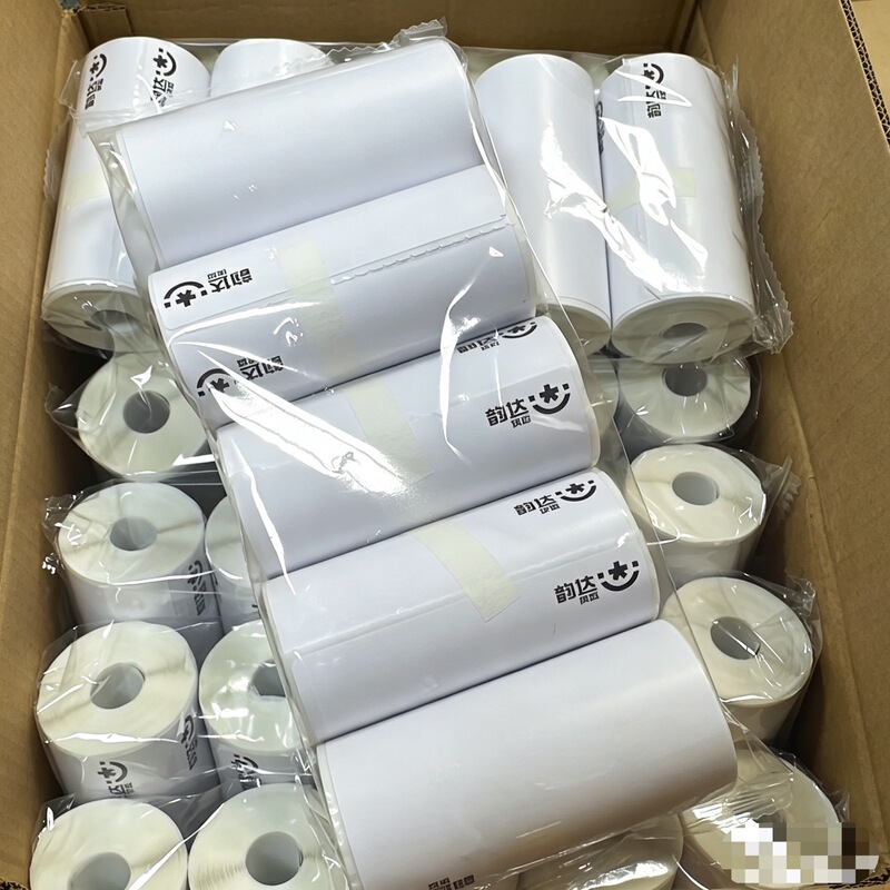 Yunda Express Bluetooth Portable Small Roll Printing Paper Blank Label Three-Proof Super Sticky Thermal Paper Good Quality 80 Sheets Yunda Express Bluetooth Portable Small Roll Printing Paper Blank Label Three-Proof Super Sticky Thermal Paper Good Quality 80 Sheets