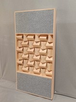 Xin sound diffuser solid wood pine double-sided sound-absorbing diffusion integrated acoustic diffusion board HIFI room acoustic material