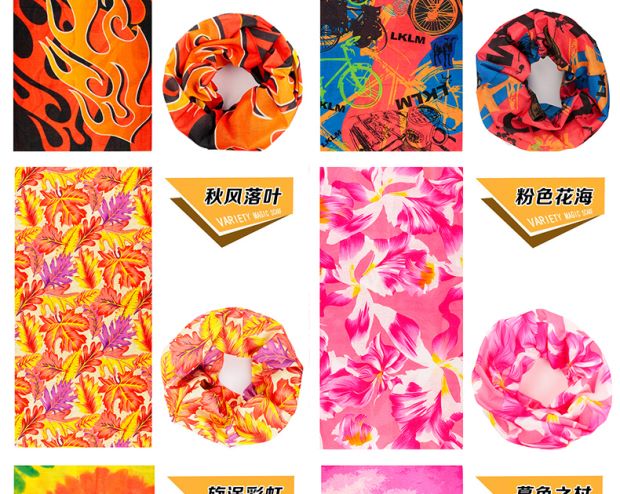 Khăn ma thuật Variety khăn đa chức năng mặt nạ ngoài trời chống nắng bib mùa hè cổ áo cưỡi khăn thể thao nam - Kerchief / Earflap khăn bịt mặt nam đi phượt