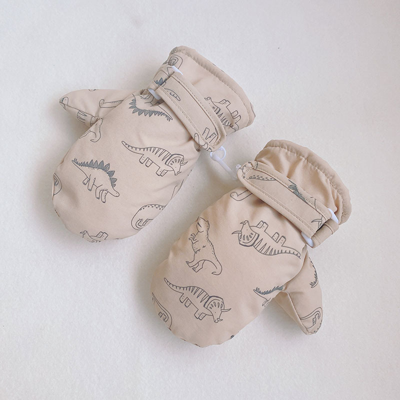 Male and Female Baby Ski Gloves, Baby Warm Gloves, Waterproof Winter Children's Mittens, Winter