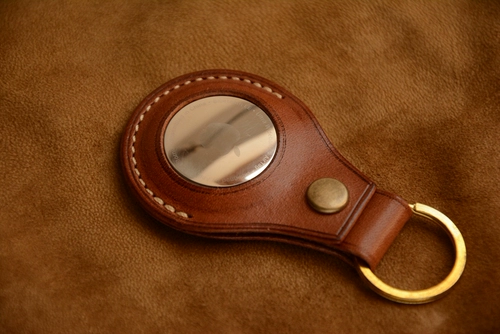 Apple, импортный защитный чехол, брелок, Италия, из натуральной кожи