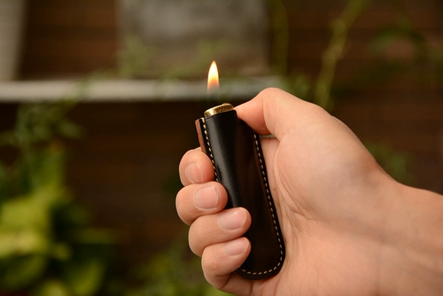 Кожаная одноразовая зажигалка ручной работы, чехол, США, Великобритания, из натуральной кожи