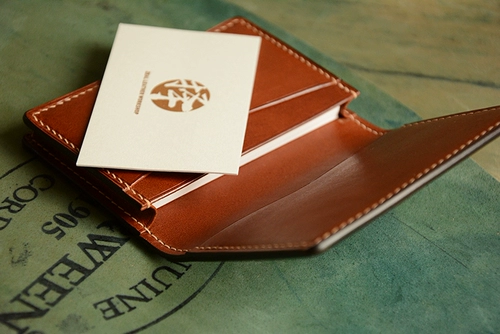 Выберите Rongyun Horweendmade Horween № 8 Seda Holvin Horse Hip -Leather Business Business Card Карта карты ForeSike