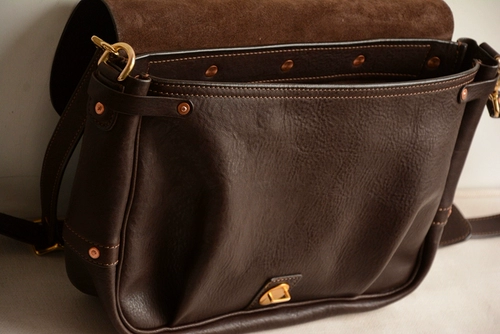 Кожаная ретро сумка через плечо, Италия, воловья кожа